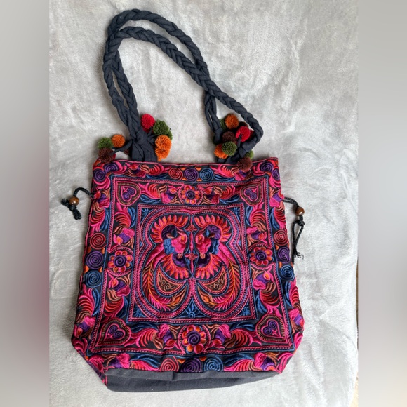 Disney Parks x Lumily | Handmade Embroidered Boho Tassel Bag – Thailand - Picture 2 of 10